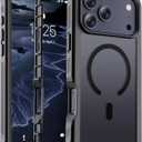 Magnetic for iPhone 17 Pro Max Case, [Compatible with MagSafe][Military Grade Drop Protection][Heavy Duty Protection][Non-Slip][Shockproof] 2-Layer Durable Bumper Phone Case 6.9''-Black