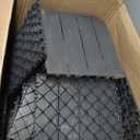 60 Pack Plastic Interlocking Deck Tiles, 60 sq. ft Patio Deck Tile, 12"x12" Indoor Outdoor Non-Slip and Waterproof Patio Floor Decking Tiles for Garden Yard Walkway Balcony Porch Poolside, Dark Gray