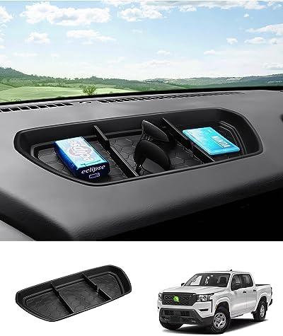 Autorder Center Console Dash Organizer for Nissan Frontier 2022 2023 2024 Accessories Dashboard Insert Tray Storage Box