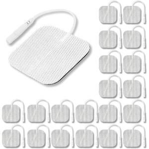 Syrtenty Tens Unit Electrodes Pads 2x2 20 Pcs Replacement Pads Electrode Patches for Electrotherapy