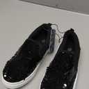 K KomForme Toddler Slip on Sneakers Girls Sparkle Sequins Canvas Walking Shoes, Size: 12