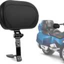 PSLER Spyder Adjustable Driver Backrest Pad Kit Rider Backrest Mount Kit with Storage Pouch for Spyder RT RT-S RT Limited 2010-2019