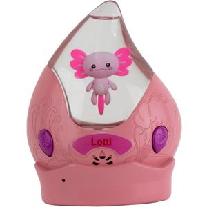 Lotti Super-Cute Axolotl Interactive Floating Water Pet with Lights, Sounds & 3 Games Collectible Toy for Kids Ages 6+