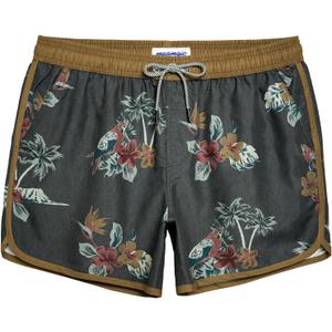 maamgic Mens Boys Short 80s 90s Vintage Swim Trunks with Mesh Lining Quick Dry Swim Suits Board Shorts (M)