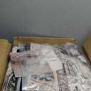 Washable Area Rug 8x10, Large Soft Rugs for Living Room - Stain Resistant Non-Slip Backing Rugs for Bedroom, Vintage Large Area Rug (Turmeric/Grey,8'x10') (Apricot/Blue)