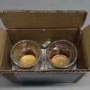 2 Glass Tealight Holder Votive Candle Holder Cups for Christmas Valentines Day Decoration Leopard Print Cheetah Tea Light Candle Holders for Home Decor Table Dcor, Women Bedroom Tea Light Holder