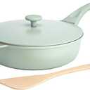 Goodful All-in-One Pan, Multilayer Nonstick Cookware Set, High-Performance Construction, Multipurpose Design Replaces Multiple Pots and Pans, Dishwasher Safe, 11-Inch, 4.4-Quart Capacity, Sage Green