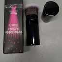 Flat Top Retractable Makeup Brush by Keshima - Premium Retractable Kabuki Brush, for Foundation Liquid Makeup, Powder, Cream and Blush