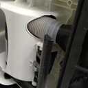 Amazon Basics Upright Bagless Vacuum Cleaner for Carpet and Hard Floors, With Crevice and Upholstery Tools, Detachable Handle, Lightweight (8.4 lbs), 1.7L Dust Cup, 720W, 25ft Cord, Black/White