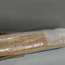 LazBlinds No Drill Bamboo Roman Shades, 36" W x 72" H, Malay Oak