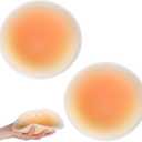 1 Pair Silicone Butt Pads for Women Reusable Adhesive Fake Buttocks Pad Skin Color Padded Hip Pad for Flat Buttocks