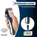 Wahl Lithium Ion Pro Rechargeable Cordless Hair Clippers for Men, Woman, & Children with Smart Charge Technology for Convenient at Home Haircutting - Model 79470
