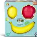 Fruit Magic Speed Cube Set 3 Pack No Stickers Birthday Children's Puzzle Toys Adult Children's Best High Speed Turning Fast and More Accurate Puzzle Game (Fruit)