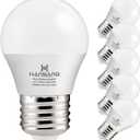 hansang E26 Appliance Light Bulb, 2700K Warm White, 60 Watt Equivalent Small Light Bulb, E26 LED Bulb for Ceiling Fan, A15 Light Bulb, 600lm 120V, CRI85+, Eye Protection, 120V, Non-Dimmable 6 Pack