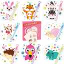 Valentines Day Cards for Kids - 32 Bubble Wands + 32 Valentines Cards for Kids, 8 Animal Designs Valentine Day Gifts Cards, Kids Valentines Cards for School Classroom Valentines Day Decorations