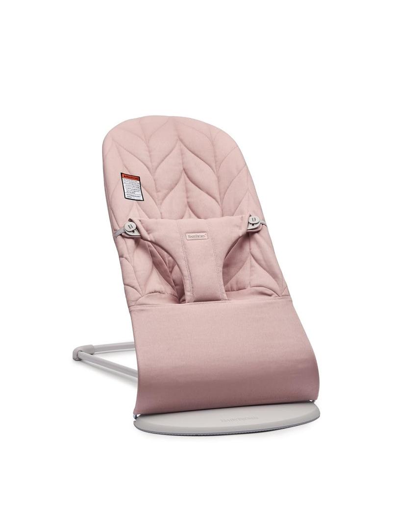 BabyBjrn Bouncer Bliss, Dusty Pink, Woven, Petal Quilt | 2-in-1 Adjustable Baby Bouncer Seat and Toddler Chair, Newborn to Toddler (8-29 lbs), 4 Positions, Lightweight & Portable