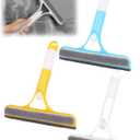 DADERXY 3Pcs 3 in 1 Window Cleaning Scraper, Mirror Squeegee with Sprayer Combo, Glass Cleaner for Windows Car, Home, Kitchen
