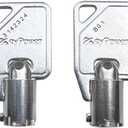 KeyPower 2 Keys for Nautilus Hyosung ATM Machine New Bezel & Cassette, Key Set Work with The Model 1000 1500 1800 2700 5000 Halo 2 Force