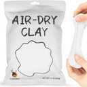 Cutedeer White Air Dry Clay, 1.1lb Foam Modeling Clay, Soft Squishy Molding for Kids Adults, Arts & Crafts Project Slime Supplies(1.1lb - 1 Pack, White)