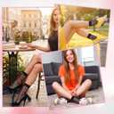 5 Pairs Womens Sheer Socks, Ultra Thin Mesh Socks with Flowers | Ankle Length Sock Candy, for Womens Summer (Black, No Size)