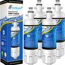 EXCELPURE ADQ36006101 Replacement for LG LT700P, Kenmore 9690,46-9690, RWF1200A, LFXC24726S,SP-LE700, LFXS24623S, RFC1200A, LFXC24726D, HDX FML-3, ADQ36006102, Refrigerator Water Filter, 4PACK