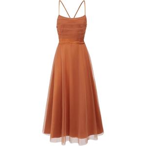 Women Backless Dress Sleeveless Elegance Mesh Ruffled Tie-Up Midi Dresses Flared for Party Wedding Evening Gown, XL