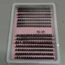 280 Pcs Individual Eye lash 3D Curl Lash Clusters Extensions Clusters 60D/100D Cluster Eyelash Lashes Fluffy Wispy Clusters Lashes Makeup at Home - DIY Lash Extension Kit for Self pestaas falsas