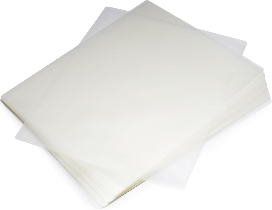 Amazon Basics Clear Thermal Laminating Plastic Paper Laminator Sheets, 9 x 11.5-Inch, 50-Pack, 3mil