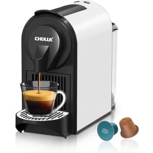 CHULUX Baf-Pro Espresso Machine, Mini Espresso Machine for Nespresso Original Capsules, Single Serve Coffee Machine for Home Espresso & Lungo Maker, Italian ODE 20 Bar Pump, Silver Drip Tray (Sliver Drip Tray)