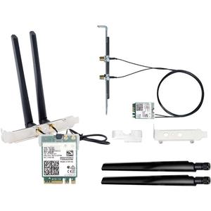 AX210 WiFi 6E WiFi Card M.2 NGFF Mini Desktop kit Adapter 6GHz BT5.2 Wireless 802.11ax 5400Mbps 2.4Ghz 5Ghz Support OFDMA MU-MIMO AX210NGW Gigabit Network Card