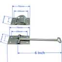 Polished Stainless Steel 6 Inches T Style Entry Door Latch Catch Holder for RV Camper Trailer Cargo, Entry Door Hardware (1 Pack)
