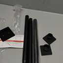 Matte Black Shower Curtain Rod 31-79 inches with Holders, Stainless Steel Shower Rod & Tension Rod, Adjustable Tension Shower Curtain Rod for Bathroom, Windows, Closet