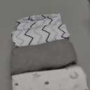 American Baby Company 3 Pack 100% Natural Cotton Fitted Mini Crib Sheets 38" x 24" - Soft & Breathable Small Nesting Portable Sheets, Fits Pack N Play Mattresses, Gray Star/Zigzag, for Boys & Girls