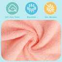 HOMEXCEL Baby Washcloths 50 Pack, Microfiber Coral Fleece Baby Bath Face Towel 7 x 9 Inch Extra Absorbent and Soft Burp Cloth and Wash Cloths for Newborn,Infants and Toddlers, Gentle On Sensitive Skin