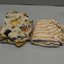 Yoofoss Baby Crib Sheets for Boys Girls, Fitted Crib Sheet 2 Pack for Standard Crib and Toddler Mattress, Super Soft Microfiber Baby Sheet 28x52x8in(Brown+Stripe)