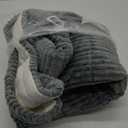 Couch Cover for Dogs Washable, Fuzzy Pet Couch Covers for 3 Cushion Sofa Pet Friendly, Non Slip Sofa Cover (Blue-Grey, 27.6" x 82.7"/70 x 210cm)