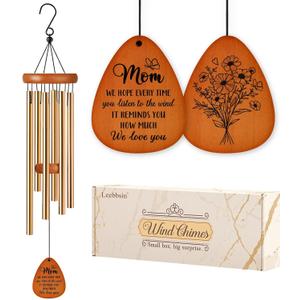 Gifts for Mom, Moms Wind Chimes, Best Gift for Mom, Mother Birthday Gift from Daughter Son, Love Reminder Gifts for Mother's Day Christmas
