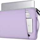 13 Inch Laptop Sleeve Case for 13-inch New MacBook Air M5 A3449 M4 A3240 2025 2026,13 13.6 Inch MacBook Air 13 M3/M2/M1 2020-2024, Computer Carrying Bag with Handle, Purple