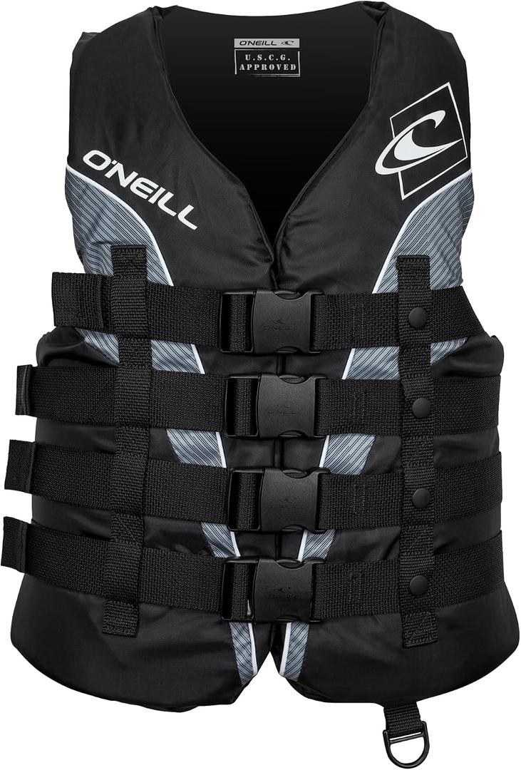 ONeill Mens SuperLite USCG Approved Life Vest Lightweight Mens Life Jacket for Boating, Wakeboarding, Waterskiing & Your Favorite Water Activities XL