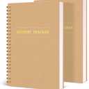 Koogel 2 Pack Accounting Ledger Books, Expense Tracker Notebook A5 Budget Bill Tracker Notebook for Home Budget Tracking Business Bookkeeping Personal Finance Planner, Income and Expense Log Book