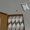 GOLSPARK E12 LED Candelabra Bulbs, 8 Pack Ceiling Fan Lights, 5W 60W Equivalent, 600lm 2700K Warm White Candle Base