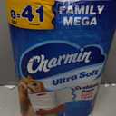 Charmin Ultra Soft Cushiony Touch Toilet Paper, 24 Family Mega = 123 Regular Rolls, White