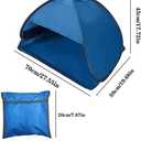 Beach Sun Shelters,Instant Sun Shade Canopy Head PopUp Canopy Automatic Shade Tent for Camping Hiking Picnic Portable Sun Shelter Windproof Waterproof with Mobile Phone Stand