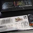 Skechers Boys' Light Storm 3, Silver/ Black, 1.5 Little Kid