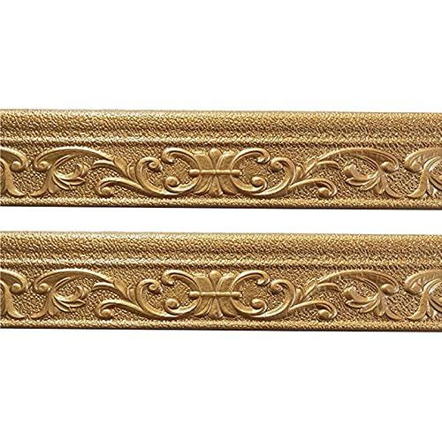 Glavatrix Flexible Foam Molding Trim, 181" x 3.1" Peel and Stick Crown Molding Wallpaper Border Self Adhesive 3D Wall Edging Lines Trim for Wall Edge, Ceilings, Countertops Home Decor (Copper)