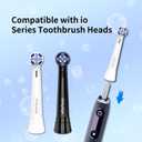 10 Pack iO Toothbrush Replacement Heads Compatible with Oral-B iO Series, Fit for iO 3/4/5/6/7/8/9/10 Electric Toothbrush, White 5-Pack + Black 5-Pack