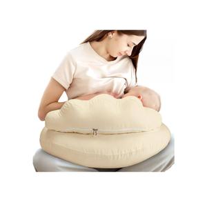 PILLANI WHITE Nursing Pillow, Breastfeeding Pillows for Enhanced Safety & Comfort for Mom & Baby, Removable Cotton Cover, Adjustable Waist Strap, Breastfeeding Essentials, Baby Registry Search