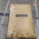 FULI Japanese Futon, Foldable & Portable Floor Lounger Bed, Roll Up Sleeping Pad, Shikibuton, Made in Japan (White, King) (King (79"L x 75"W x 2.5"Th))