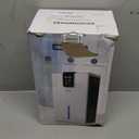 PSOS Dehumidifier, Dehumidifier for Home, 120 OZ Water Tank, 1000 sq.ft Dehumidifiers for Bathroom, Bedroom, Basement with Auto Shut Off, Humidity Monitoring, 7 Colors LED Light, White, PS-015G