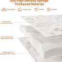 ROBOTIME Baby Play Mat 50"x50", Extra Thick 30D Sponge Baby Mat for Floor, Non-Slip & Washable Play Mat for Babies 0-6 Months, Perfect for Playpen, Tummy Time & Infants